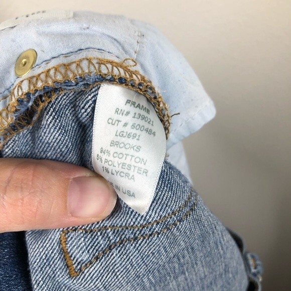 FRAME Denim Le Garcon Boyfriend Fit Jeans Brooks Wash 26 - Picture 8 of 10